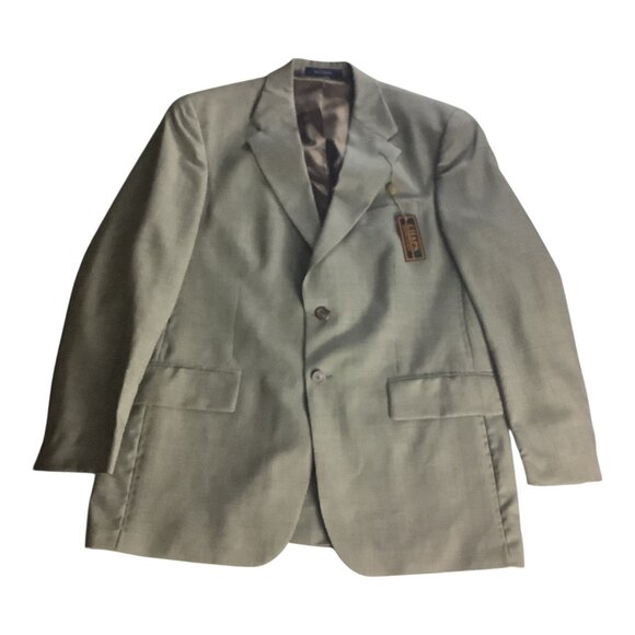 Chaps Ralph Lauren Mens 2-Piece Suit Wool Tailored Fit Black Multicolor 46L - Picture 14 of 16